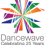 dancewave logo - colorful burst