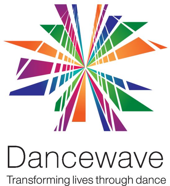 dancewave logo - multicolor burst