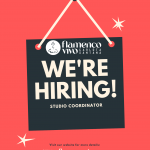 Flamenco Vivo is seeking a Studio Coordinator to join our growing team!