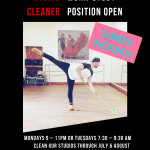 Studio Cleaner Wanted