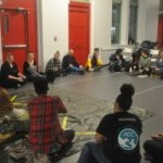 Participants sitting in a circle