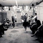 Dancers performing immersive dance piece