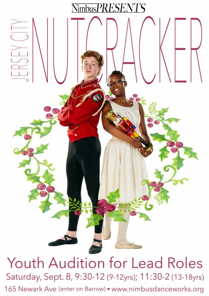 Two youth dancers with Nutcracker