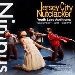 youth performers, having slid on their knees, chests arched and with arms emphatically