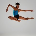 Dancer jumping in the air