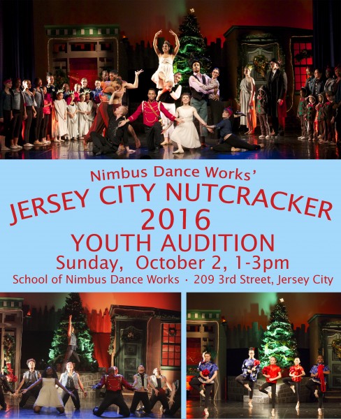 Jersey City Nutcracker Youth Audition, Sunday October 2nd, 1-3pm