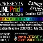 NimbusPRESENTS: OFFLINE Pride.  Calling All Artists - Application Deadline: July 29