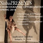 NimbusPRESENTS: Choreographic Opportunities; Spring 2018; Application due January 31, 2018