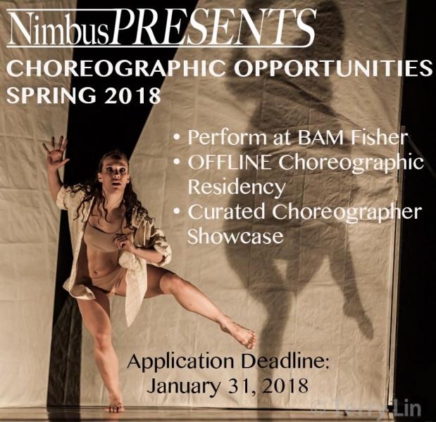 NimbusPRESENTS: Choreographic Opportunities; Spring 2018; Application due January 31, 2018