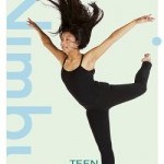 Teen dancer in attitude position