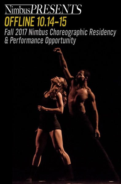 Offline 10.14-15  Fall 2017 Nimbus Chreographic Residency and Performance Opportunity