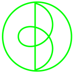 Brooklyn Ballet Neon Green Stylized "B" Logo