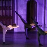 3 dancers in arabesque penchée