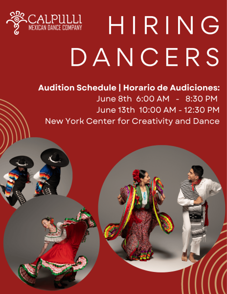 Calpulli Mexican Dance Company Audition Flyer