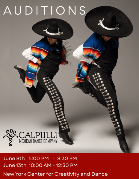 Calpulli Mexican Dance Company Audition Flyer