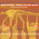 4 dancers lifting up another dancer with title BodyStories: Teresa Fellion Dance Summer Intensives