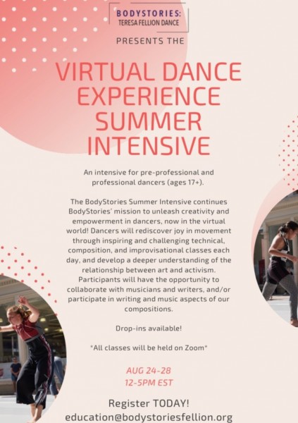 BodyStories Presents The Virtual Dance Experience Summer Intensive: An intensive for pre-professional and professional dancers