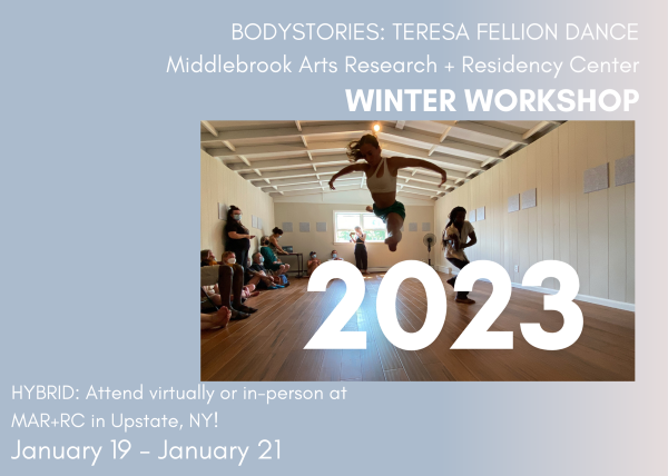 Image of a barn overlaid with the year '2023' and information about the winter workshop.