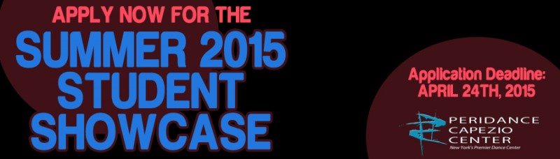 Apply Now for Peridance's Summer 2015 Showcase!