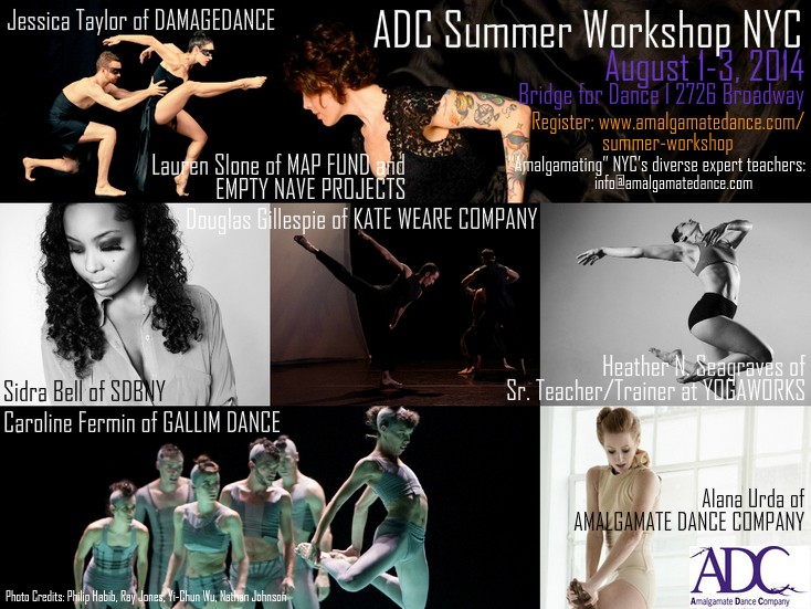 Amalgamate Dance Company- Summer Workshop Aug 1-3