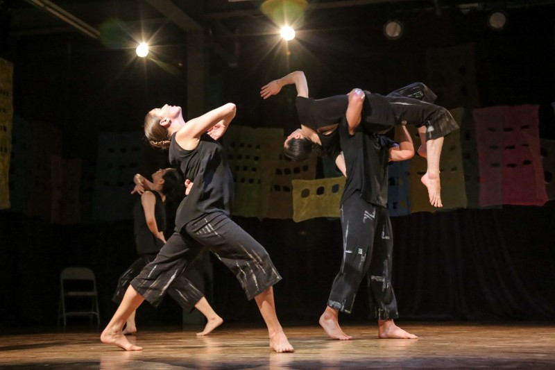 Dancers performing Impermanent Landscape