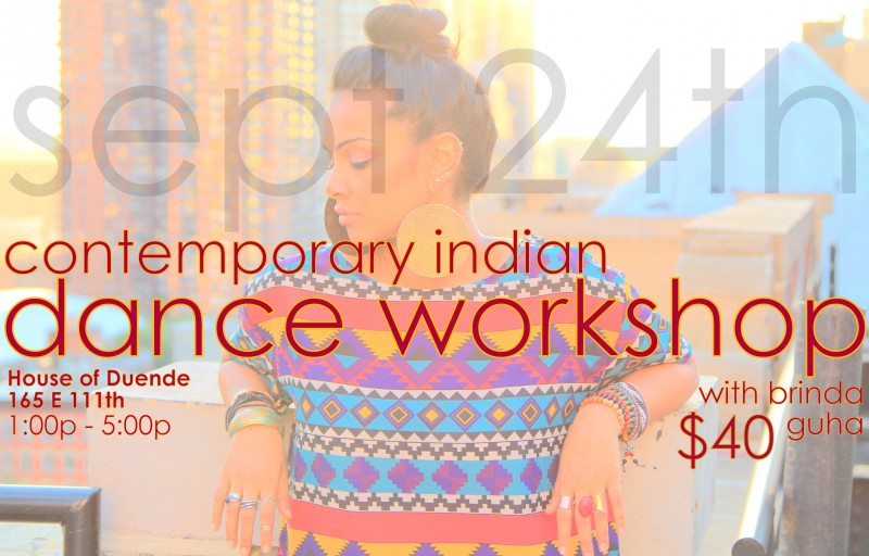 Dance Workshop 9/24 1-5pm