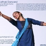 Calling all KATHAK (North Indian Classical) Dancers! Deadline JAN 9TH 2016