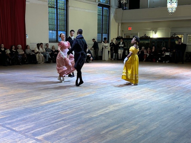 An interactive ball where the audience both observes and dances!