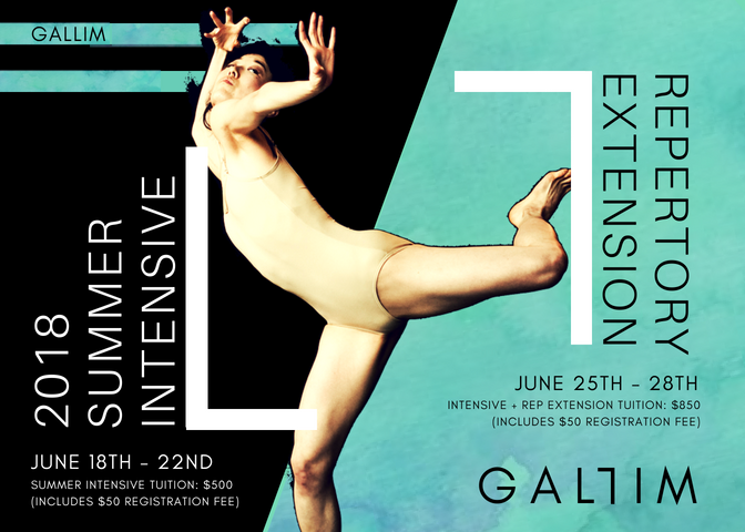 GALLIM 2018 Summer Intensive & Repertory Extension