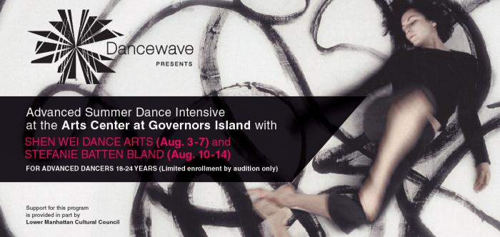 Auditions for Dancewave's Advanced Summer Dance Intensive on Governors Island