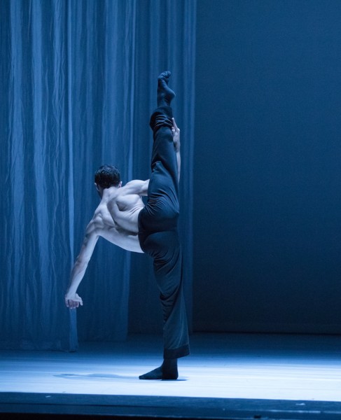 dancer holding extended leg