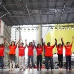 Performing in Times Square with our students!