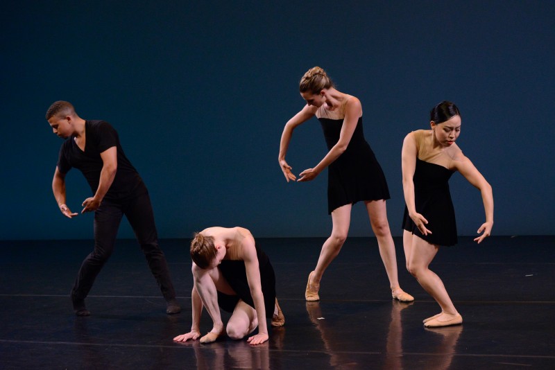Lydia Johnson Dance in 'Trio Sonatas'. Photo by Nir Arieli.