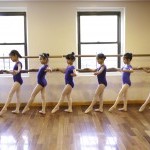CSBA ballet students at the barre