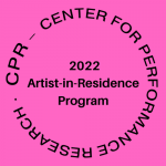 Hot pink graphic that includes CPR &ndash; Center for Performance Research typed in a circle in black with text in the center