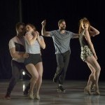 Photo of two women and two men in a jazz dance