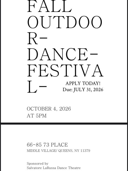 Text reading OUTDOOR DANCE FESTIVAL in black bold on white background.