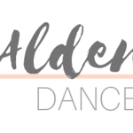 first part of the alden moves logo in gray with a soft pink line through the center