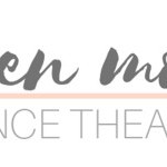 partial view of ALDEN MOVES Dance Theater logo with ALDEN MOVES above a pink line in a soft gray and dance theater below 