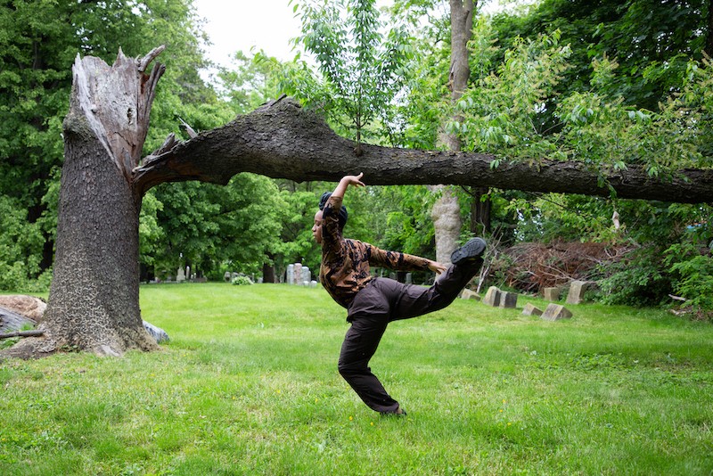 Imani Gaudin in between wave and water