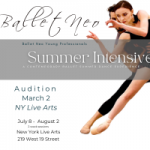 BNYP SUMMER DANCE INTENSIVE - AGES 15-