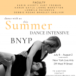 BNYP SUMMER WORKSHOPS 15-