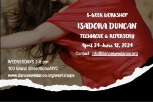 DWD ISADORA DUNCAN REPERTORY WORKSHOP