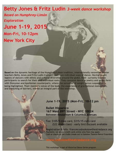 Humphrey-Lim&oacute;n exploration workshop with Betty Jones & Fritz Ludin