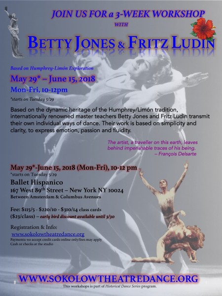 Betty Jones & Fritz Ludin Humphrey/Limon workshop