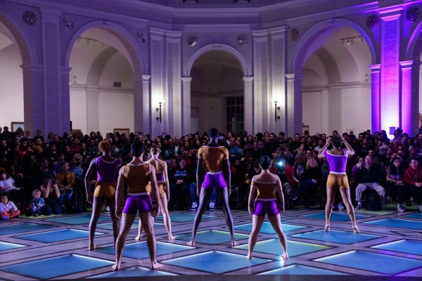 Dancers perform in the Beaux-Arts Court, 2019.