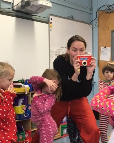 TID Teaching Artist Nora Leads a Creative Movement class