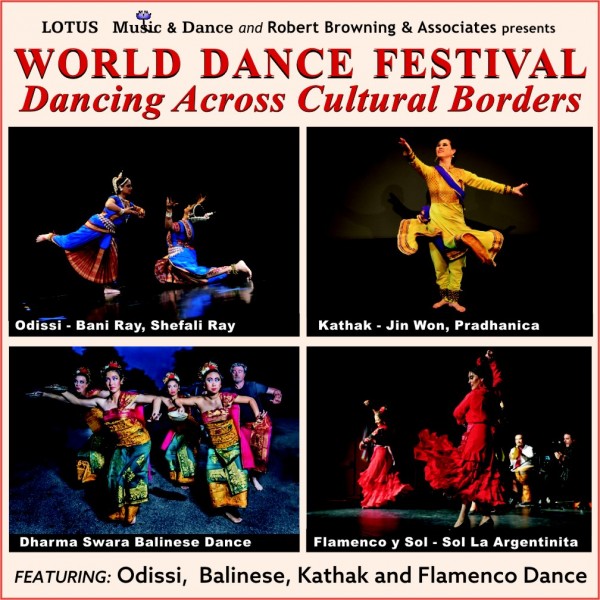 Balinese, Kathak, Odissi, and Flamenco Dancers