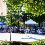 Chalvar Monteiro, Alvin Ailey principal dancer, performing excerpts from Merce Cunningham’s “Landrover at Dance on the Lawn 2021