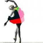 Dancer on pointe wearing a Mary Schwab sculpture